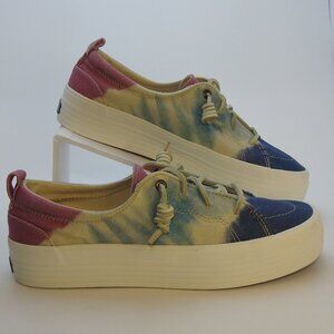 Sperry Crest Vibe Platform Top Side Women's Canvas Sneaker Sz 8.5